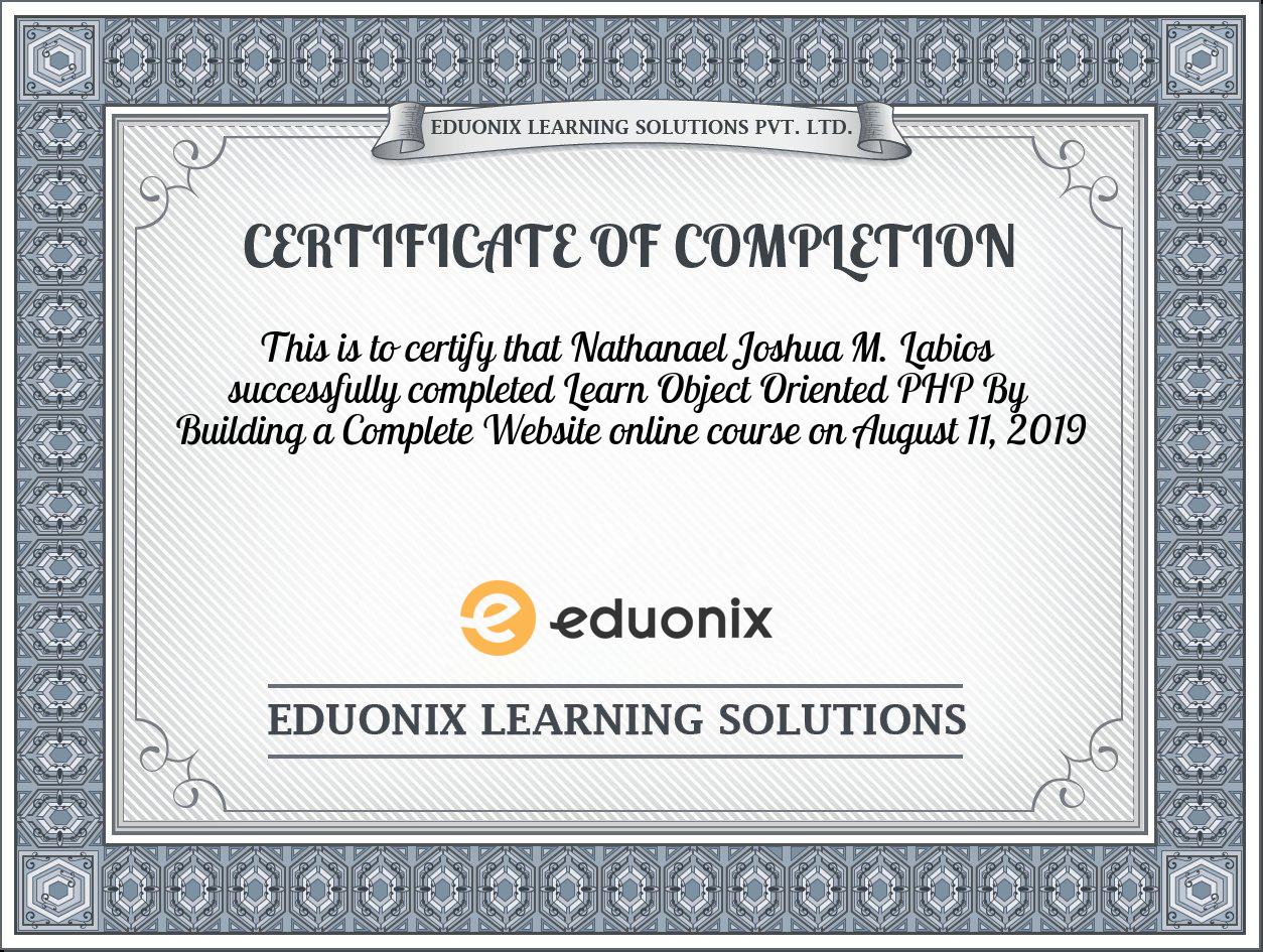 Certificate Images