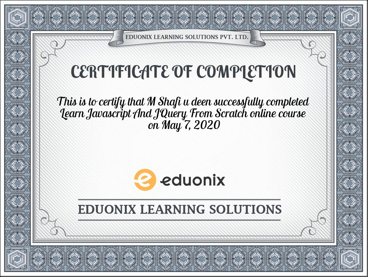 Certificate Images