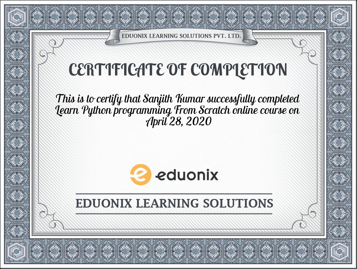 Certificate Images