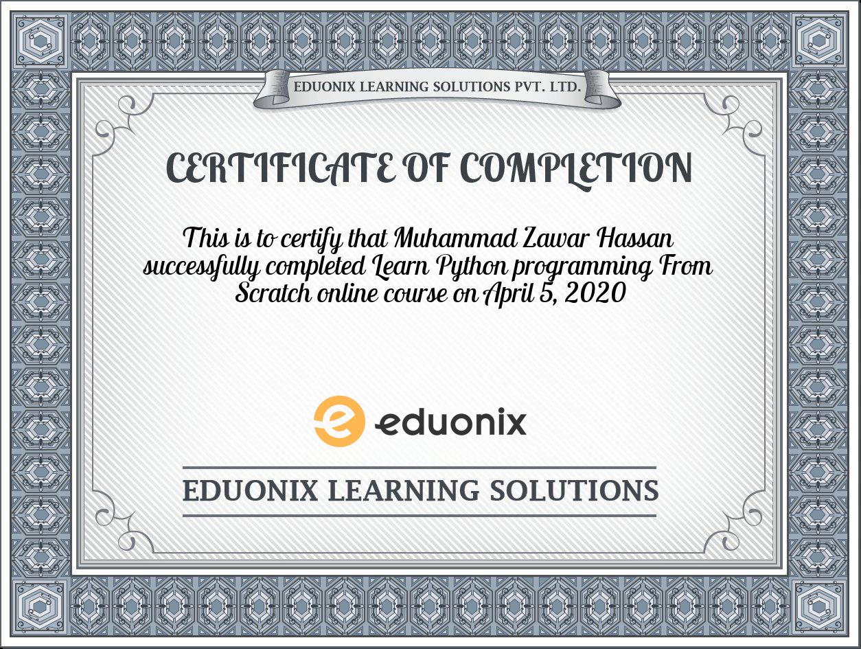 Certificate Images
