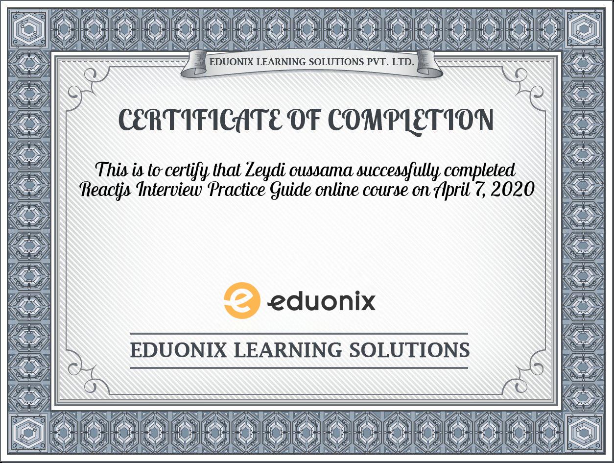 Certificate Images