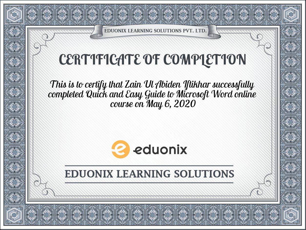 Certificate Images